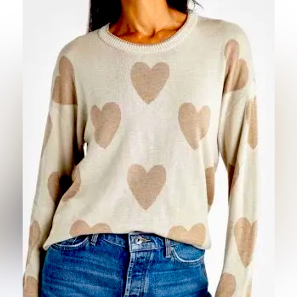 Splendid Sweaters - Splendid NWT Lottie Heart Sweater M